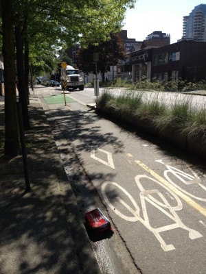 separated bike lane